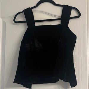 Anthropologie Pilcro Black Velvet Women's Top